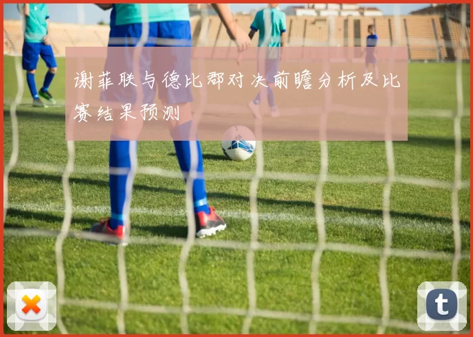 谢菲联与德比郡对决前瞻分析及比赛结果预测